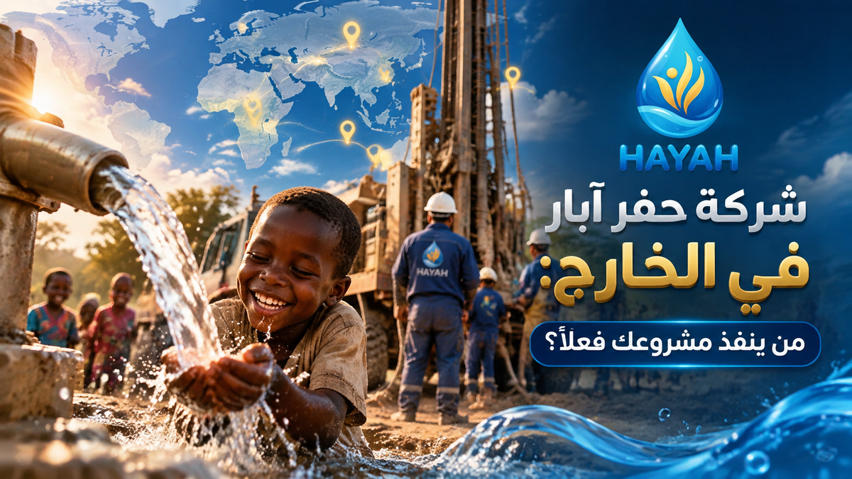 شركة حفر آبار في الخارج: من ينفذ مشروعك فعلًا؟