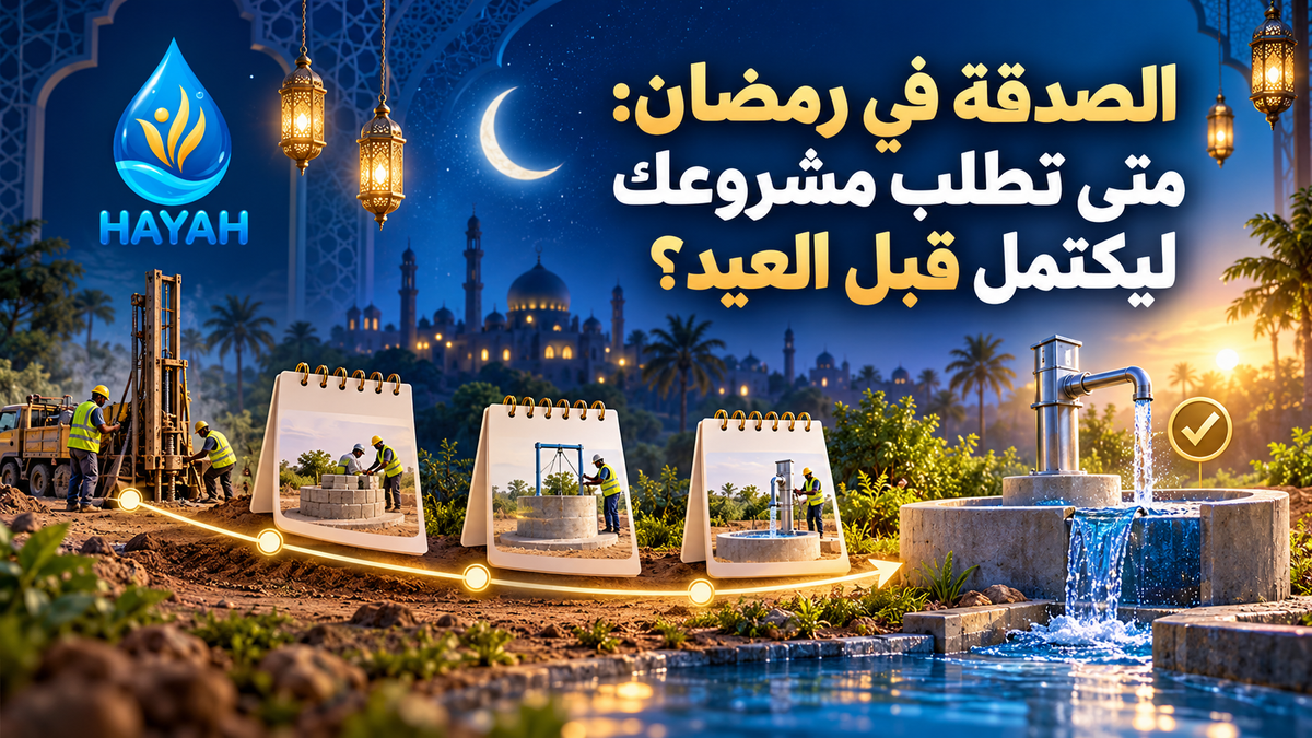 الصدقة في رمضان: متى تطلب مشروعك ليكتمل قبل العيد؟