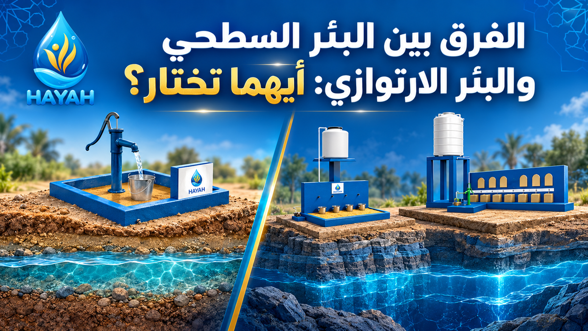 الفرق بين البئر السطحي والبئر الارتوازي: أيهما تختار؟